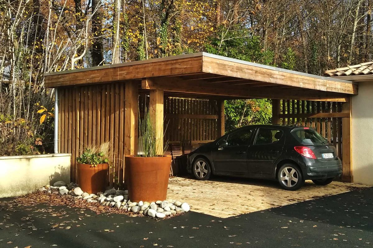 Carport bois moderne Rennes